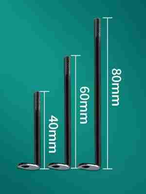 L-shaped black support pole L Shaped Support Pole