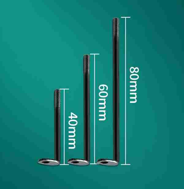 L-shaped black support pole L Shaped Support Pole